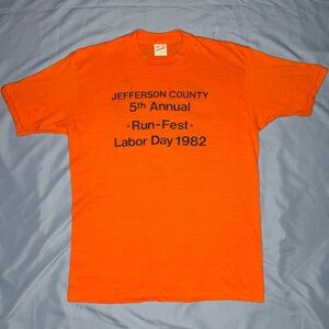 Vintage 80s Running Event T Shirt